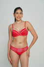 BELLAGIO Everyday Mesh Embroidered Panty PSET BP6004-RED