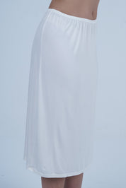 AXTZH Everyday Essential Women’s Inner Slip for Dresses, Sarees, and Long Outfits XSSLIPAR133-WHITE