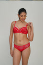 BELLAGIO Everyday Mesh Embroidered BRA BB6004-RED-DN102