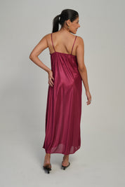 ANGELS Satin Lace Long Nightwear Set FASHION NW AG1814-ONION-F22L