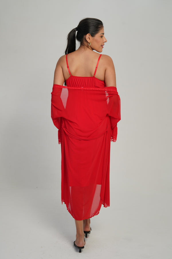 AXTZH Eternal Promise Two-Piece Bridal Set X0216-RED-F11MO