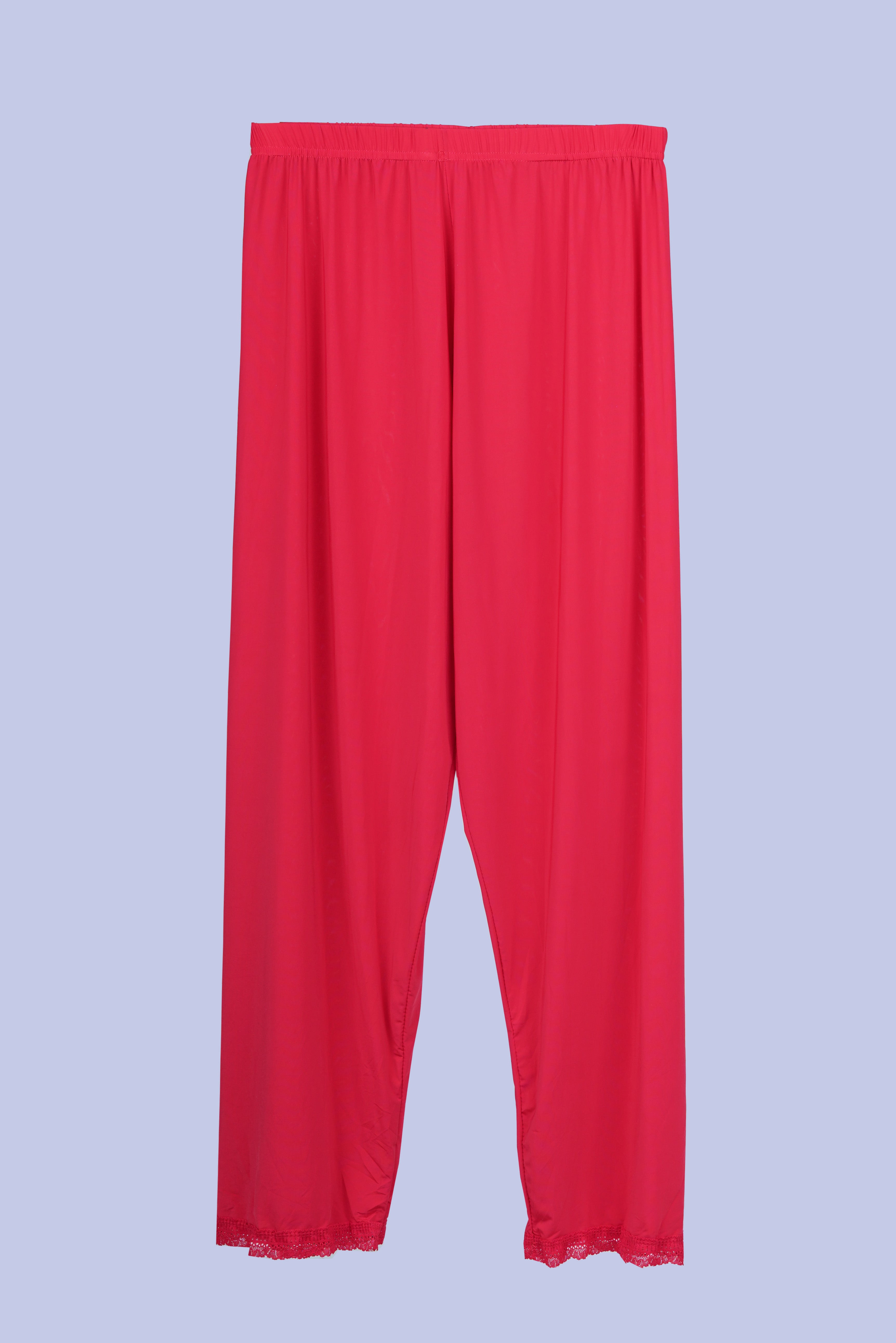 AXTZH NIGHTWEAR 2-piece set: short-sleeve top with matching pajama bottoms X8010-RED-C9M