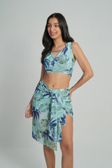 AXTZH Coastal Muse Swimwear-XSWIM3PS7350IY-GREPR