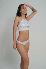 AXTZH Tidal Glow Three-Piece Swim Set X4027-PINPR-3PS