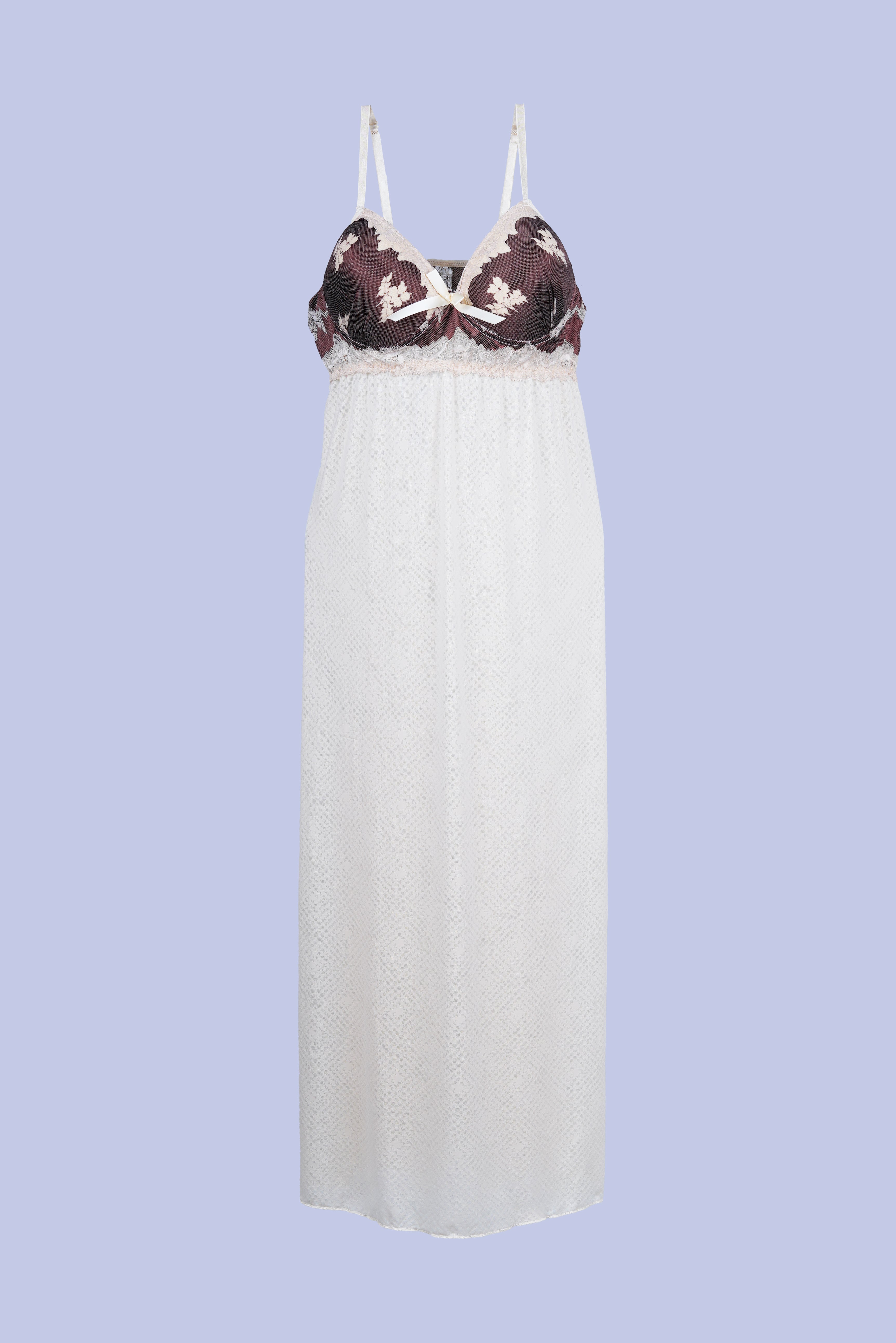 AXTZH Elegant Two-Piece Long Nightwear Set for Women X3220-PEARL-F22M