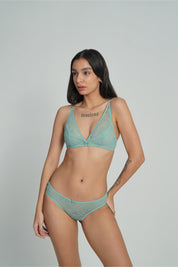 BELLAGIO Sheer Lace Deep Plunge BRA BB5519-SEAFOAM-AN002