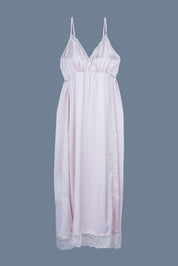 AXTZH Romantic Long Robe and Inner Slip Nightwear Set Crafted for Comfort and Sophistication X2339-PEARL-F22S