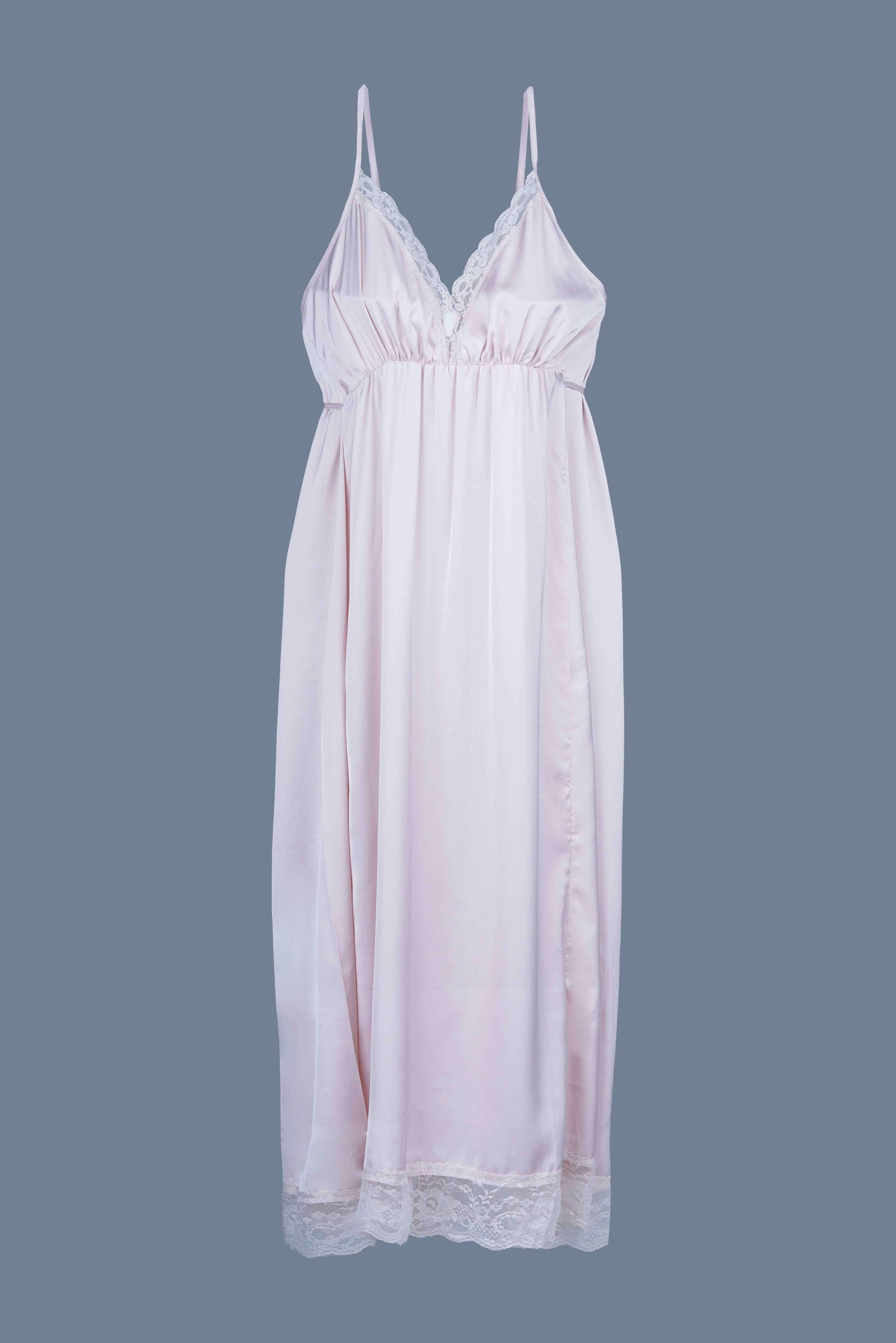 AXTZH Romantic Long Robe and Inner Slip Nightwear Set Crafted for Comfort and Sophistication X2339-PEARL-F22S