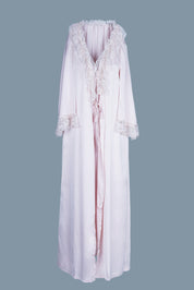 AXTZH Romantic Long Robe and Inner Slip Nightwear Set Crafted for Comfort and Sophistication X2339-PEARL-F22S