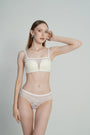 BELLAGIO Sheer Lace Padded Balconette BRA BB5064-WHITE-CN212