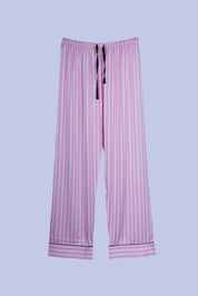 AXTZH Silky Comfort Meets Subtle Seduction: Elegant Two-Piece Nightwear Set X0718-PINST-C2S