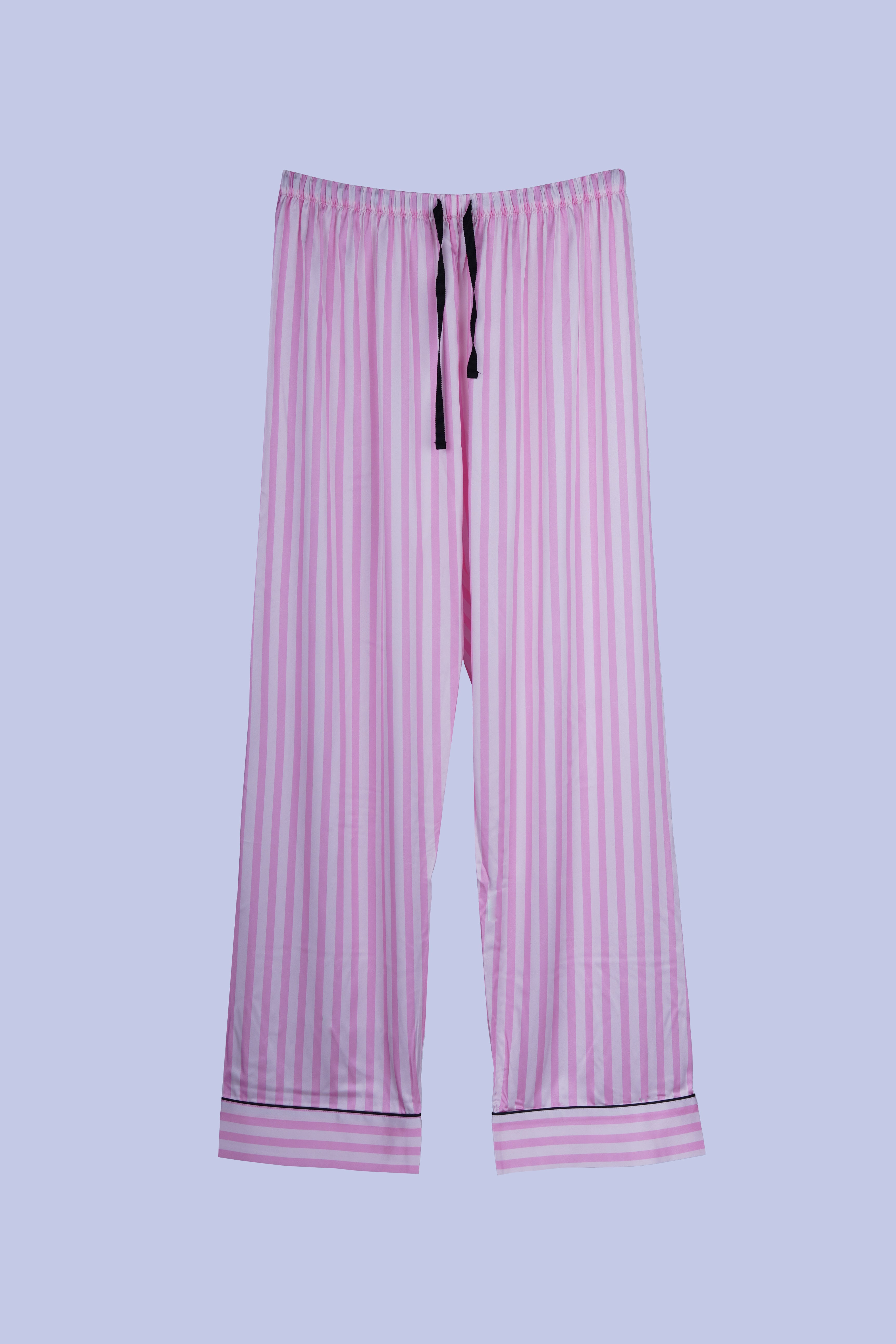 AXTZH Silky Comfort Meets Subtle Seduction: Elegant Two-Piece Nightwear Set X0718-PINST-C2S