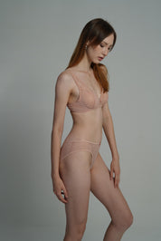 BELLAGIO Floral Lace Non-Padded BRA BB5519-LATTE-AN002