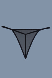 AXTZH Romantic Sheer Lingerie Nightwear for Women with Flowing Silhouette X8249-BLACK-F1N