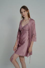 ANGELS Satin Lace Nightwear Set FASHION NW AG2222-BLUSH-F11S