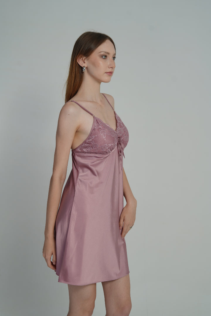 ANGELS Satin Lace Nightwear Set FASHION NW AG2222-BLUSH-F11S