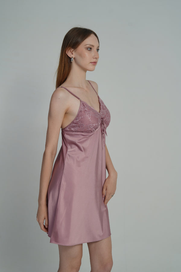 ANGELS Satin Lace Nightwear Set FASHION NW AG2222-BLUSH-F11S