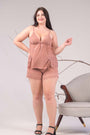 AXTZH 2-piece nightwear set X0856-APRICOT-A4S