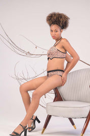 AXTZH Perfectly Coordinated Panty with Matching Bra for Women – Elegant and Comfortable AP7171-LEOPR