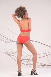 AXTZH Sexy Intimate  for Women – Bra with Matching Panty for Confident Allure AB7171-RED-DP102