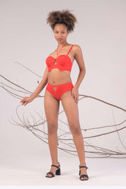 AXTZH Perfectly Coordinated Panty with Matching Bra for Women – Elegant and Comfortable AP7171-RED