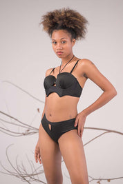 AXTZH Perfectly Coordinated Panty with Matching Bra for Women – Elegant and Comfortable AP7171-BLACK