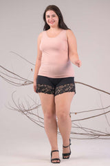 AXTZH Women's Ribbed Cami Top X0232-BLUSH-G2MO