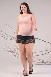 AXTZH Women's Ribbed Cami Top X0232-BLUSH-G2MO