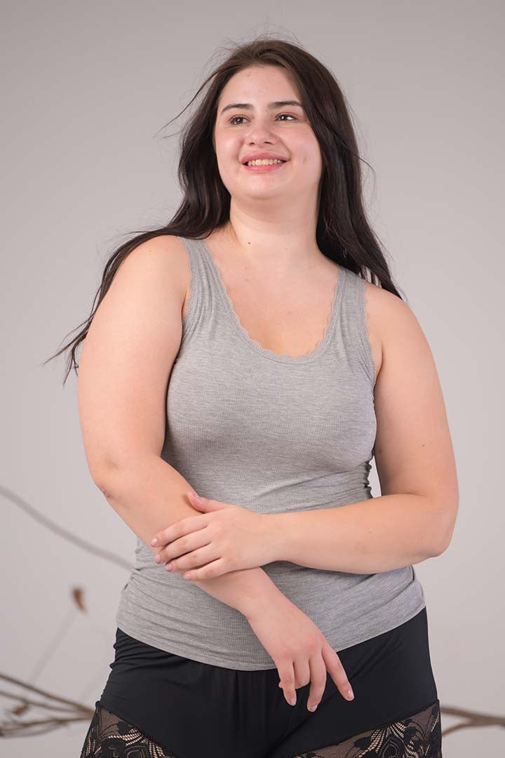 AXTZH Everyday Ribbed Camisole X0080-LTGML-G2M0