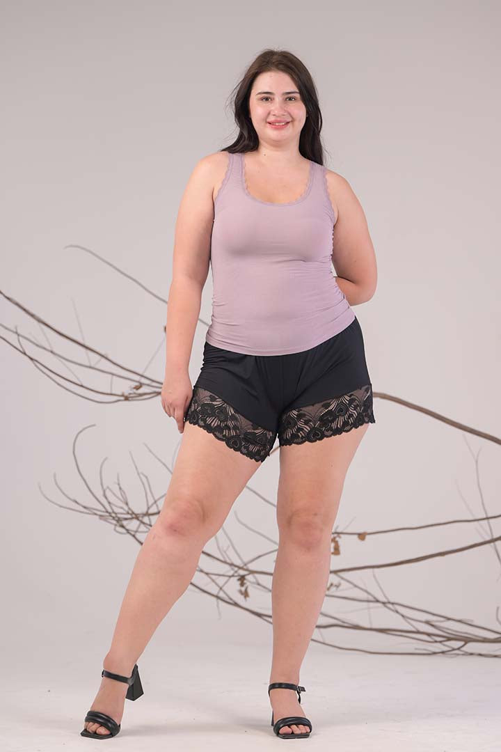 AXTZH Everyday Ribbed Camisole X0080-MAUVE-G2M0