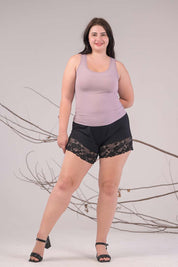 AXTZH Everyday Ribbed Camisole X0080-MAUVE-G2M0