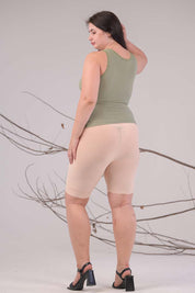 AXTZH Everyday Ribbed Camisole X0080-OLIVE-G2M0