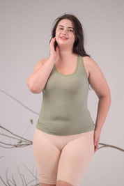 AXTZH Everyday Ribbed Camisole X0080-OLIVE-G2M0