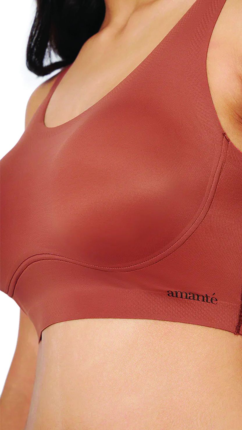 Amante Seamless Scoop Neck Removable Pads Bra