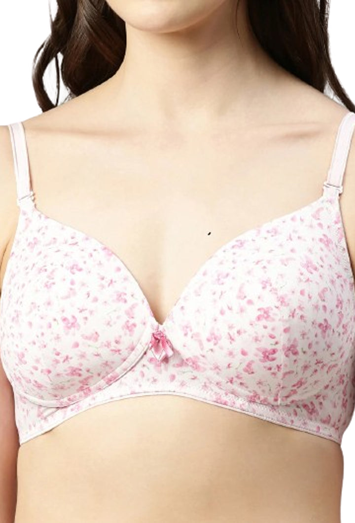 Enamor-F065 Invisible Neckline T-Shirt Bra - Padded & Wirefree