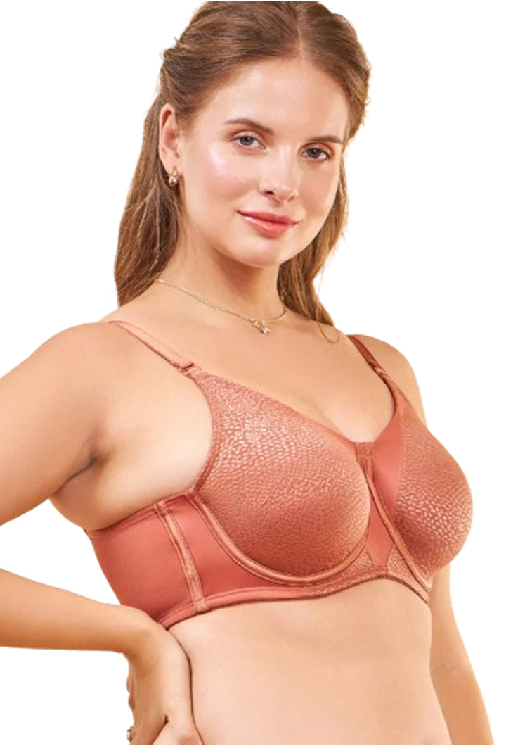 ENAMOR BRA-F124  Body Transform Smoothening Minimizer Bra for Women - Non Padded, Wired and Full Coverage