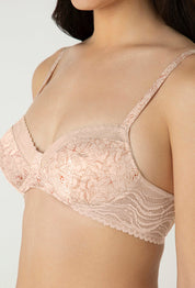 AMANTE BRA-BRA05701 Demure Padded Non-Wired Demi Bra