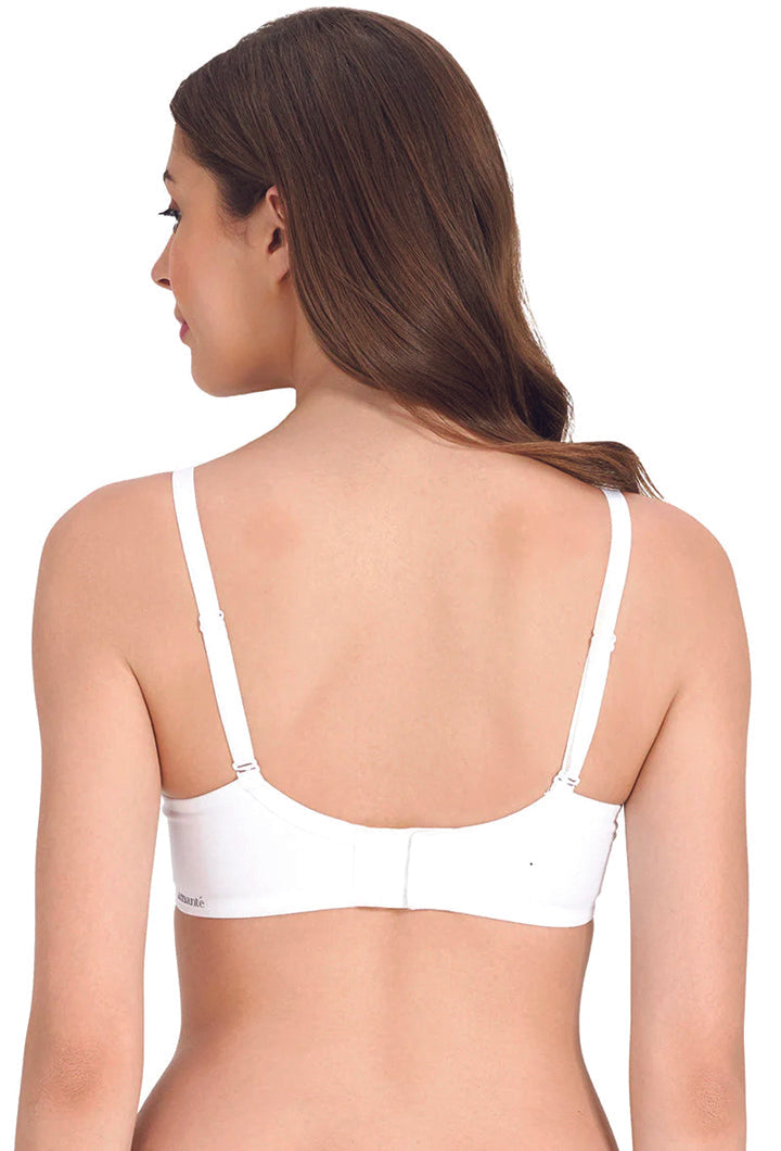 AMANTE BRA-BRA75501 White Essential Padded Wirefree Bra