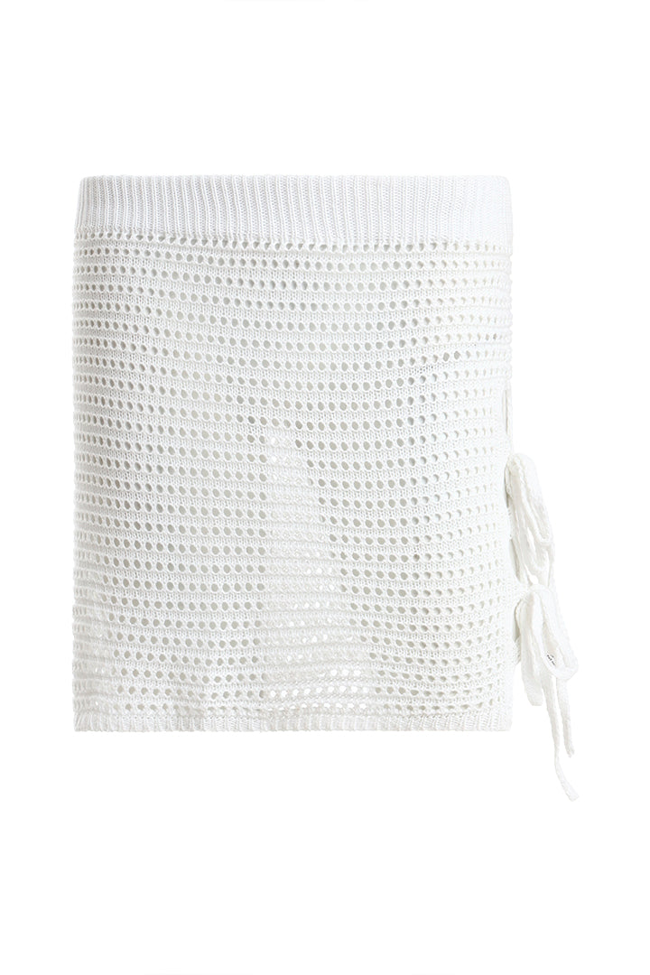 AXTZH Stylish Crochet Beachwear Set Offering Breezy Comfort and Alluring Appeal X4562-WHITE-BW2PF