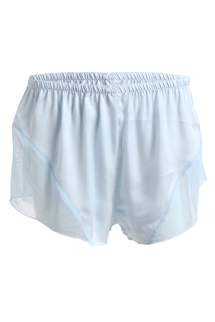 AXTZH Playful and Elegant 2-Piece Nightwear Set for Women with Delicate Sheer Detailing X0216-SBLUE-A4S