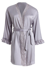 AXTZH Romantic Two-Piece Nightwear for Women with Flowy Outer Layer and Delicate Inner Wear X0938-ICE-F11S