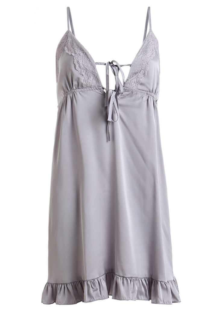 AXTZH Romantic Two-Piece Nightwear for Women with Flowy Outer Layer and Delicate Inner Wear X0938-ICE-F11S