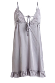 AXTZH Romantic Two-Piece Nightwear for Women with Flowy Outer Layer and Delicate Inner Wear X0938-ICE-F11S