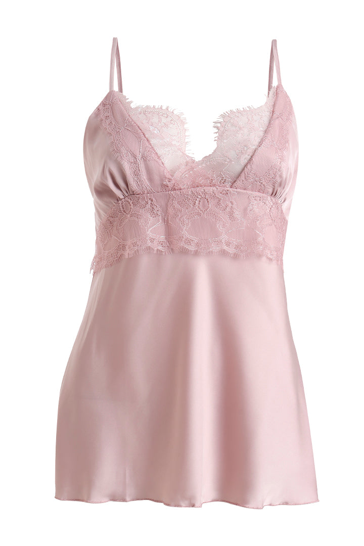 AXTZH Complete Elegant Nightwear Collection for Women – 5 Pieces with Lace Detailing X1901-BLUSH-5PS