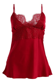 AXTZH Complete Elegant Nightwear Collection for Women – 5 Pieces with Lace Detailing X1901-SCARLET-5PS