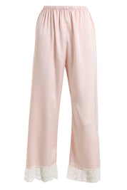 AXTZH Luxurious Women’s Nightwear Set with Lace-Trimmed Robe, Inner Top, and Matching Bottoms X0351-BLUSH-NSL3PS