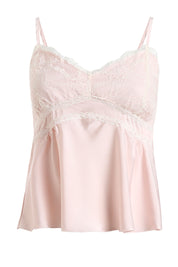 AXTZH Luxurious Women’s Nightwear Set with Lace-Trimmed Robe, Inner Top, and Matching Bottoms X0351-BLUSH-NSL3PS