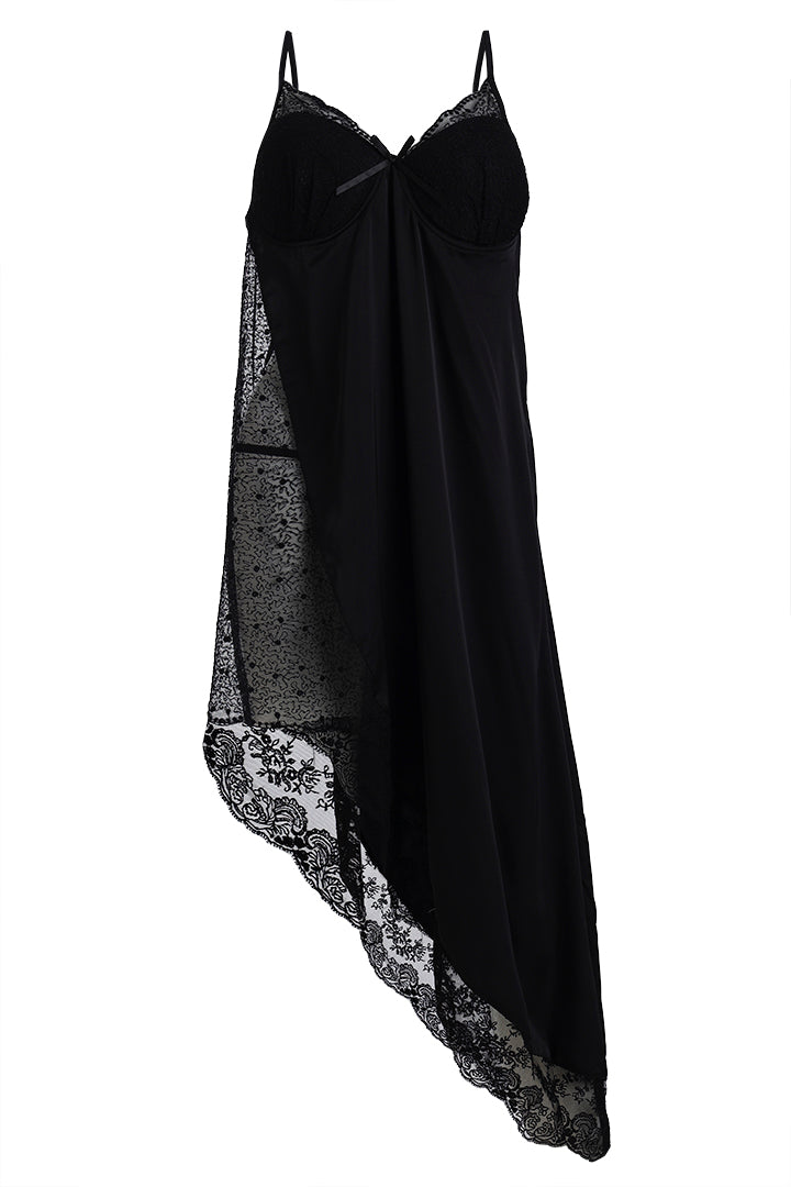 AXTZH Three-Piece Nightwear Set Blending Sheer Elegance, Comfort, and Sophistication for Women X3011-BLACK-F12S