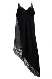 AXTZH Three-Piece Nightwear Set Blending Sheer Elegance, Comfort, and Sophistication for Women X3011-BLACK-F12S