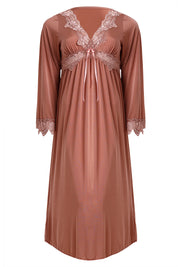 AXTZH Three-Piece Nightwear Set Designed for Grace, Comfort, and Sophistication in Every Detail X2509-APRICOT-F2M